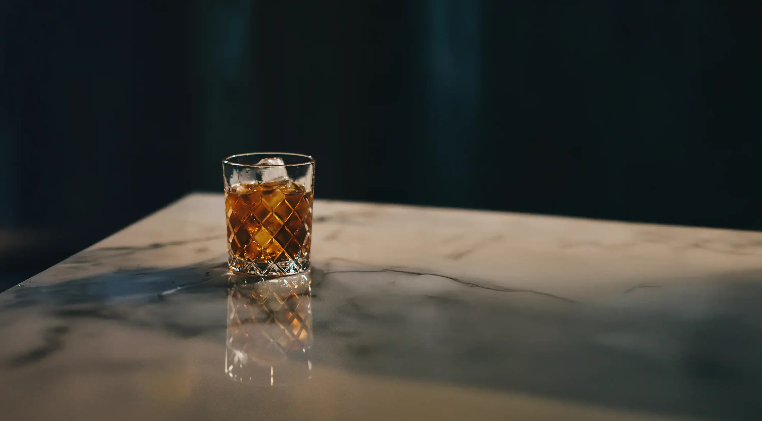 Cocktail on table