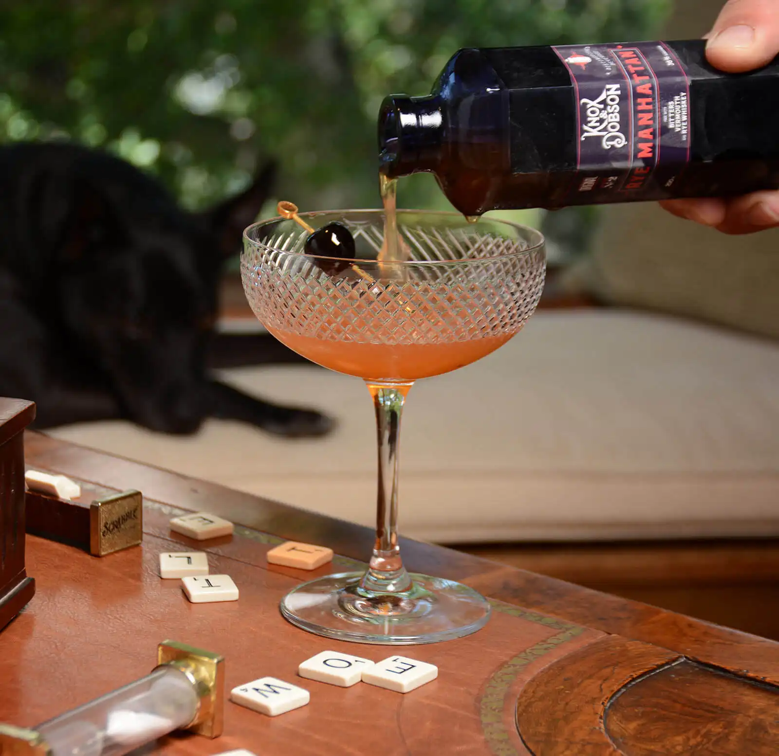 Rye Manhattan Knox Dobson Bottled Premium Cocktails